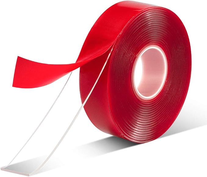 Double Sided Tape Heavy Duty, 3/4 in Clear Acrylic Mounting Tape, 10 ft |