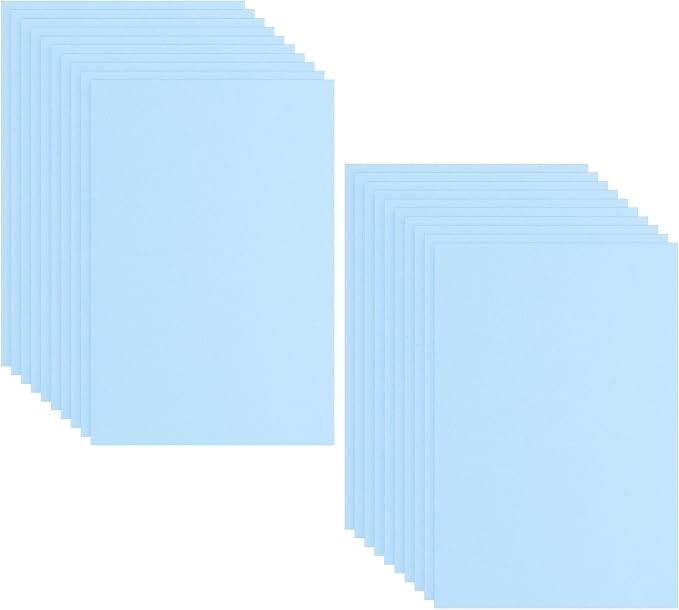 PATIKIL 20 Pack EVA Foam Sheets, Light Blue