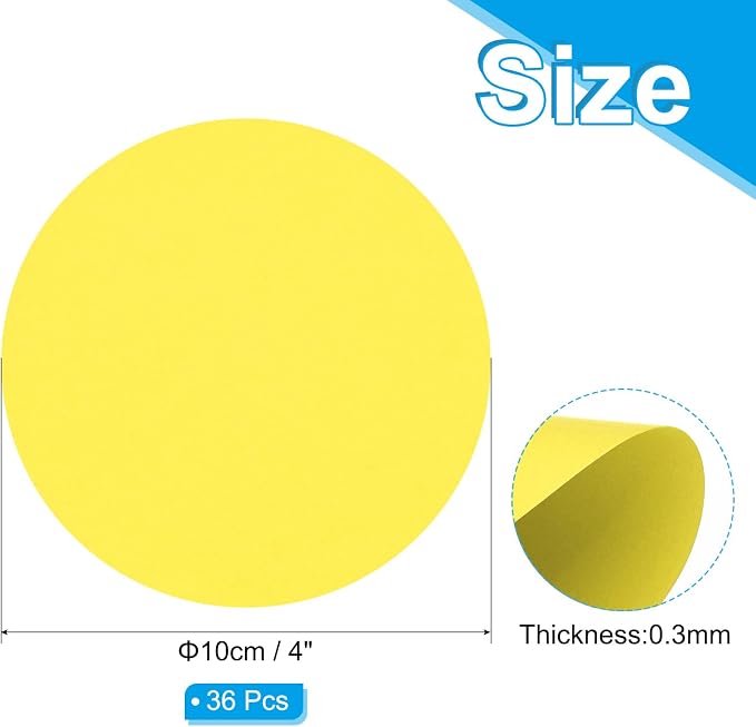 PATIKIL 4inch Circle Card Stock
