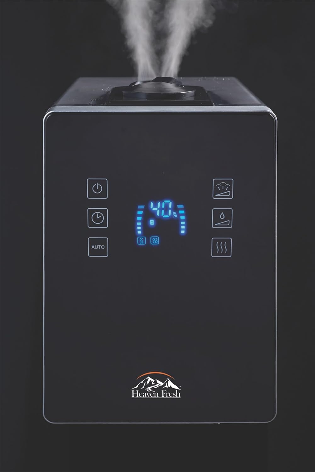 Heaven Fresh Digital Ultrasonic Cool & Warm Mist Humidifier with Aroma Function and Remote Control