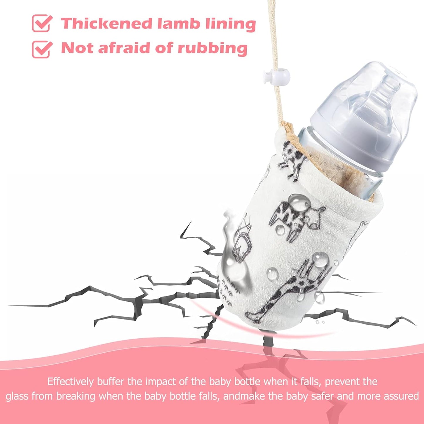 Baby Bottle Sleeves Warm Baby Bottle Cover Glass Bottles Insulator Sleeve Feeder Bottle Keep Warm Holder 240ml