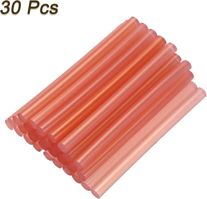 uxcell 30pcs 7mm x 100mm Mini Hot Glue Sticks
