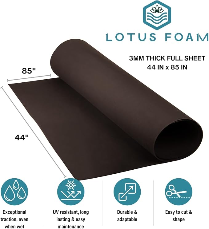 LotusFoam EVA Foam Sheet 3mm – 44"x 85" Craft Foam