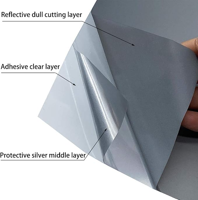 Reflective Heat Transfer Vinyl Rolls HTV Vinyl 12Inch x 6Feet Vinyl
