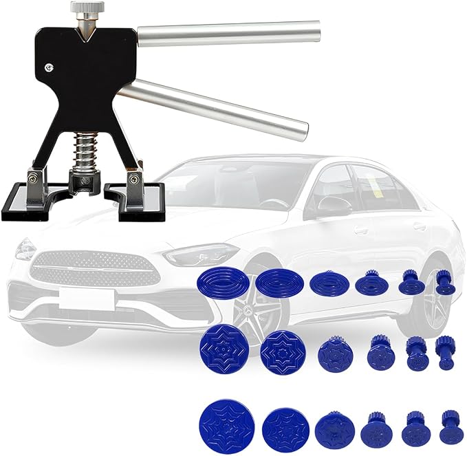 Zpana 32PCS/Set Car Dent Puller Kit, Paintless Vehicle Remover Pull Tools