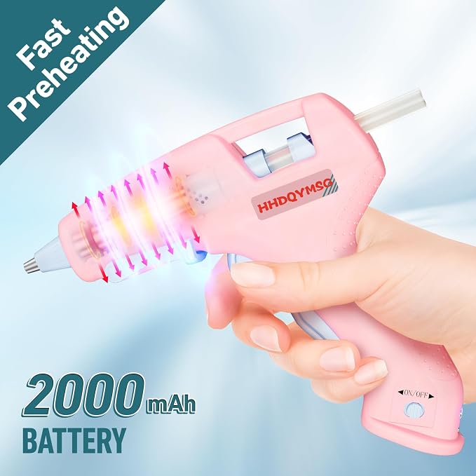 Cordless Hot Glue Gun, 20W Hot Glue Gun