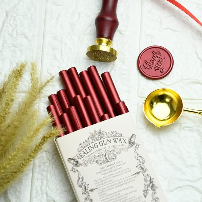 16 Pieces Glue Gun Sealing Wax Sticks in Metallic Red