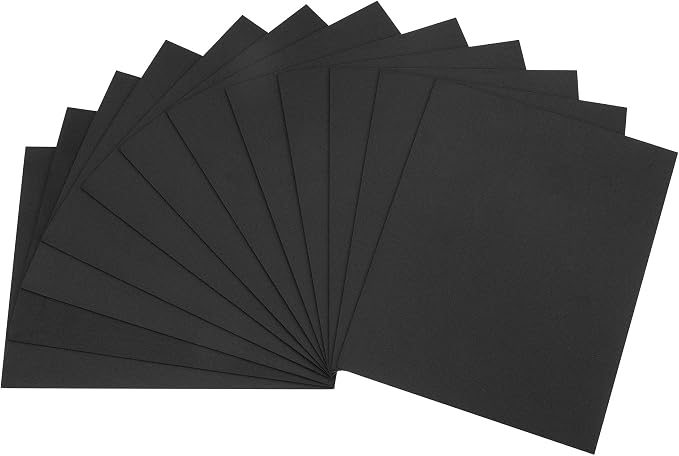 uxcell Black EVA Foam Sheets 11 x 8 Inch 1.7mm Thickness