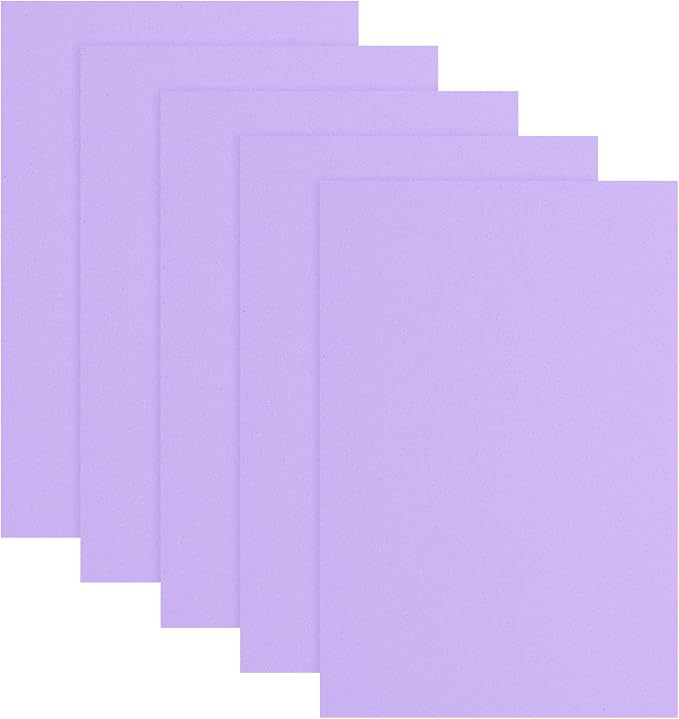uxcell 5 Pcs Purple EVA A4 Foam Sheets Crafts, 12 x 8 Inch Foam Paper