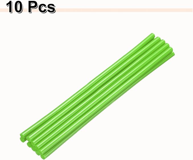 HARFINGTON 10pcs Hot Glue Sticks 0.28" Dia x 9.84" Long EVA Mini Hot Melt