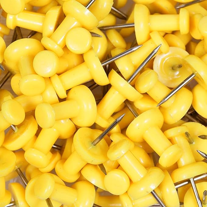 JAM PAPER Colorful Push Pins