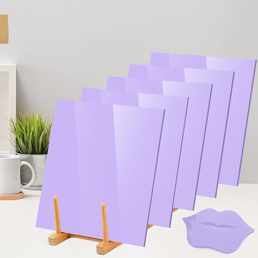 Adrattnay Purple Acrylic Sheets 1/8 Thick, Opaque Acrylic Sheets Acrylic Panel