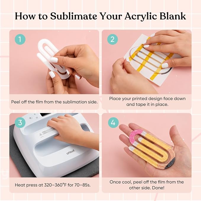 YOPPIX 10 Pcs Sublimation Bow Blanks, Sublimation Acrylic Bow Blanks Keychain