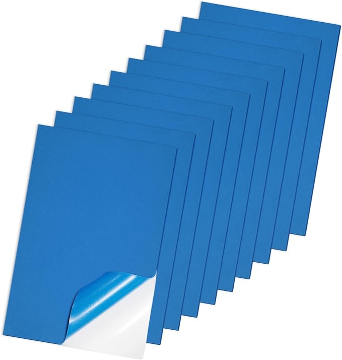 Adhesive Foam Sheets, 7x11.3 Inch Craft Eva Foam Sheets, 2mm Thick 10 Pcs