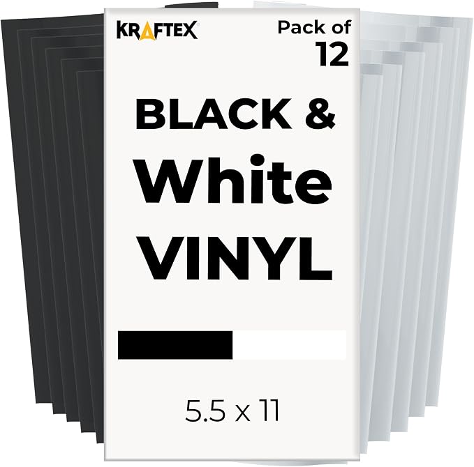 Black and White Permanent Vinyl