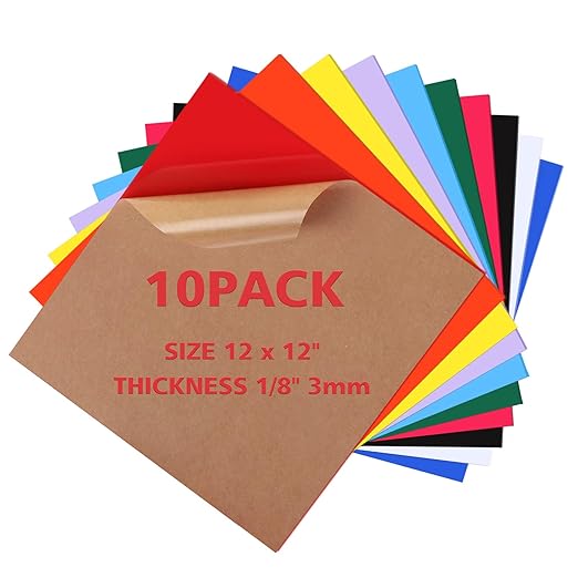 Adrattnay Acrylic Sheets 1/8 Thick, Opaque Colored Acrylic Panel