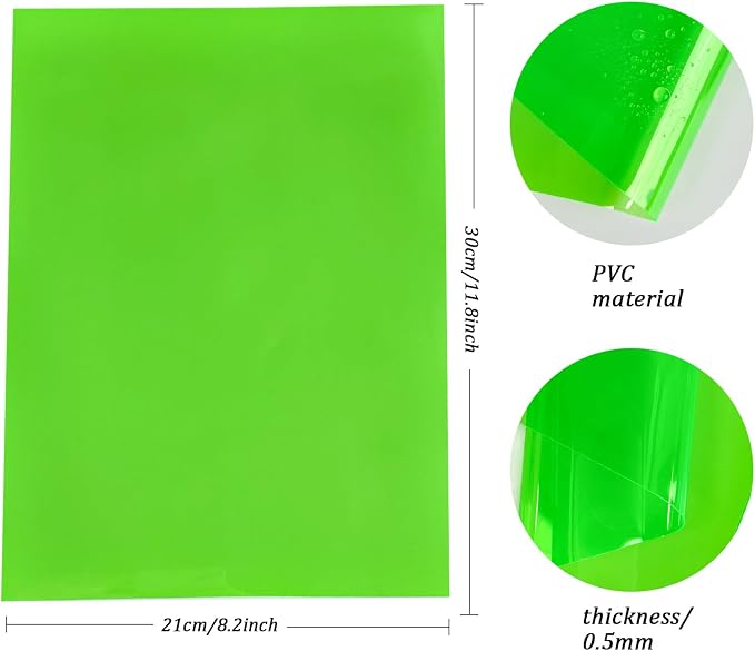 Transparent PVC Faux Leather Sheets, Glossy Waterproof Clear Vinyl Fabric