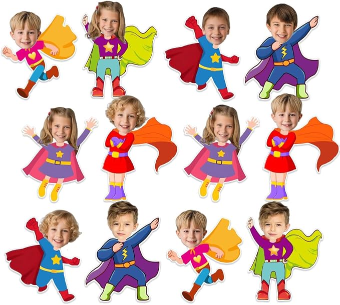 48 Super Themed Cutouts Bulletin Board Decorations Hero Theme Paper Cut Outs