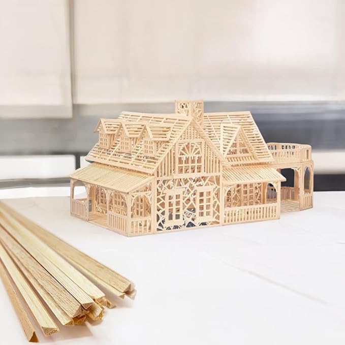 Proartek PK00029 Model BWS001X020 Balsa Wood Strips, 1/8" x 1/4" x 36"