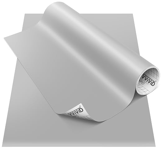 VViViD DECO65 Matte Pastel Middle Grey Permanent Adhesive Craft Vinyl