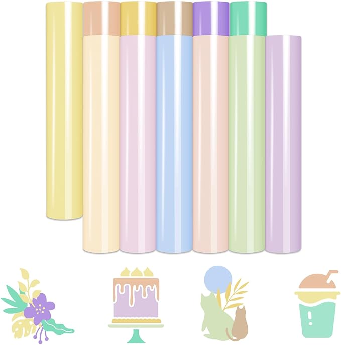 HTVRONT Pastel Heat Transfer Vinyl Boho Color