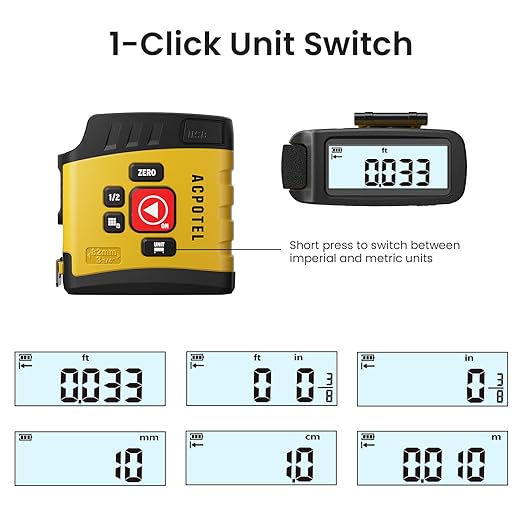 Digital Tape Measure 16 Ft