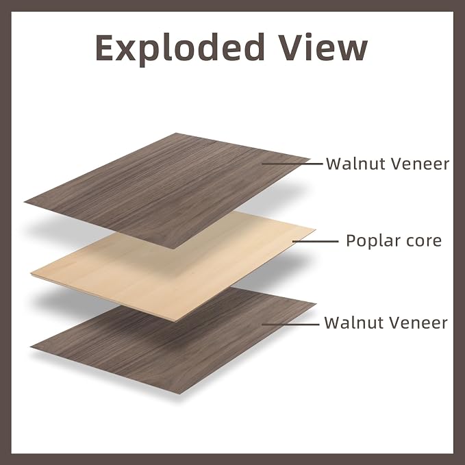 1/8" Walnut Plywood Sheets, 3mm Plywood