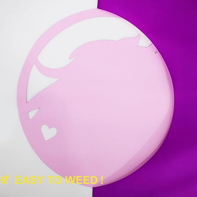 FUNKAKA Fluorescent Purple HTV Heat Transfer Vinyl Rolls