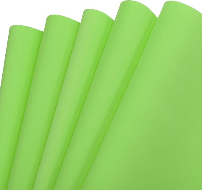 MECCANIXITY EVA Foam Sheets Apple Green 19.7 Inch x 19.3 Inch 1mm Thick Crafts