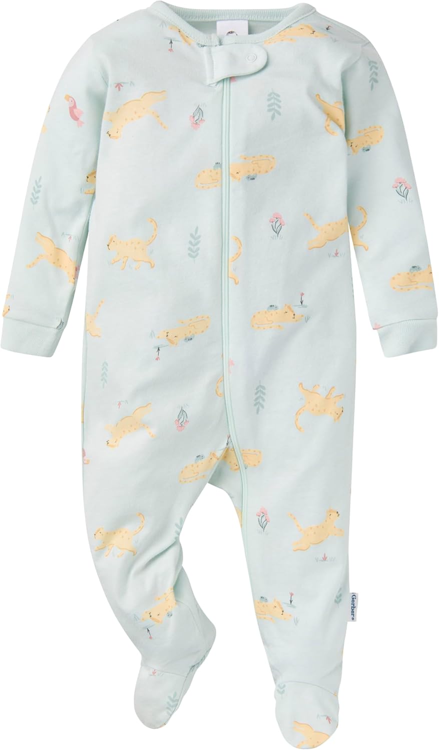 Gerber Baby Girls 4 Pack Sleep 'N Play Footie