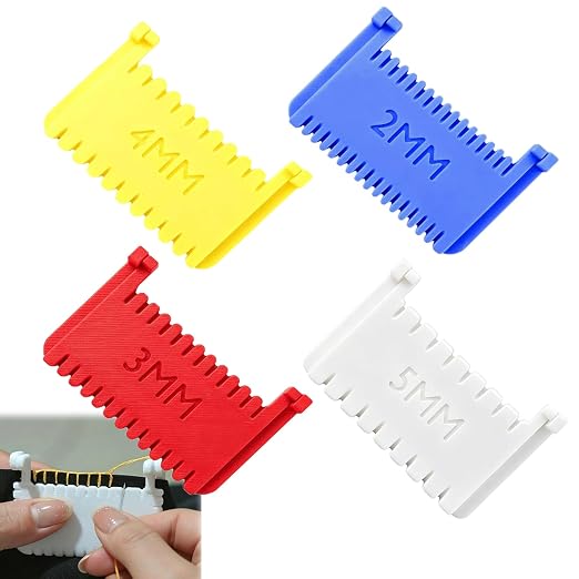 Hand Quilting Gauge Sewing Templates, Edge Ruler, 2mm/3mm/4mm/5mm
