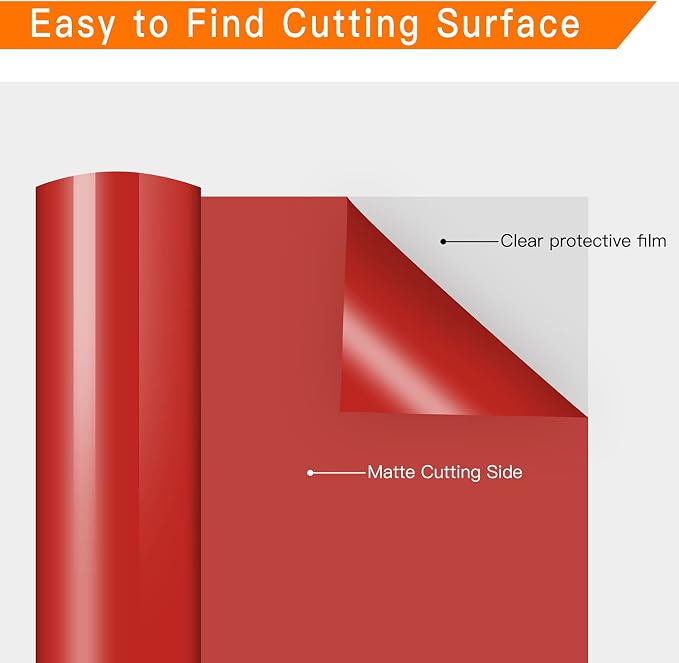 HTVRONT Heat Transfer Vinyl Red HTV Vinyl Rolls