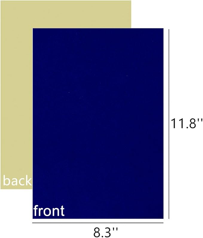 YaoHui 3PCS Self Adhesive Felt Sheets, Peel & Stick A4 Size