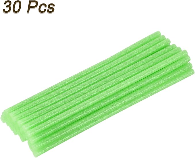 uxcell 30pcs Full Size Hot Glue Gun Sticks 8-inch x 0.27-inch High Sticky Small
