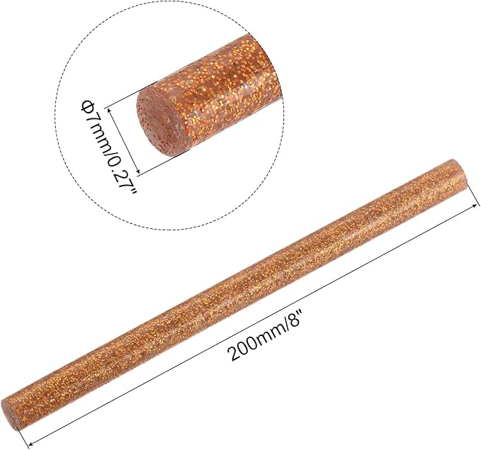 uxcell 20pcs Hot Glue Sticks for Glue Gun 7mm/0.27-inch x 8-inch Mini Hot Melt