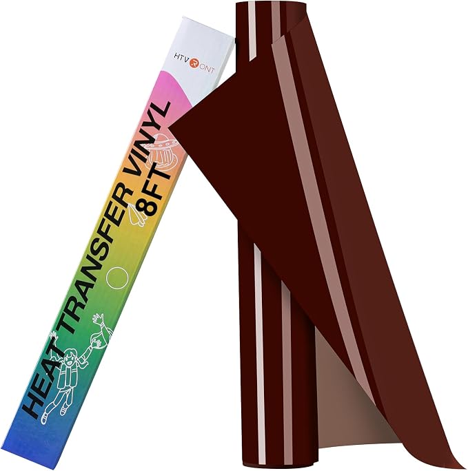 HTVRONT Brown HTV Roll Heat Transfer Vinyl