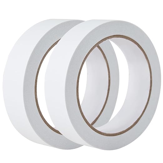 1" 2 Rolls Double Sided Adhesive Sticky Tape