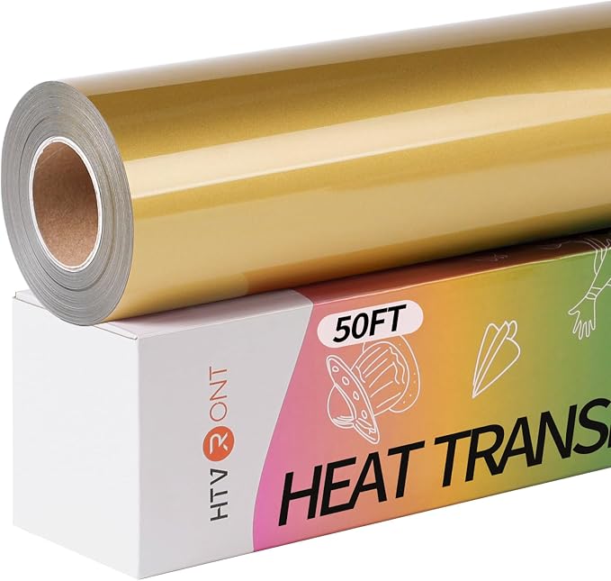 HTVRONT Gold Iron on Vinyl