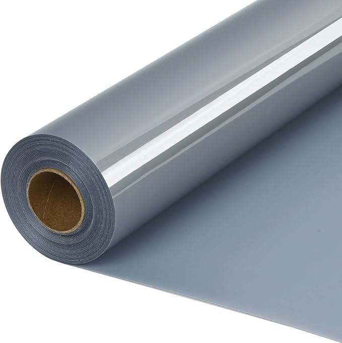 HTVVETUR Silver HTV Iron on Vinyl 12Inch by 35ft Heat Transfer Vinyl