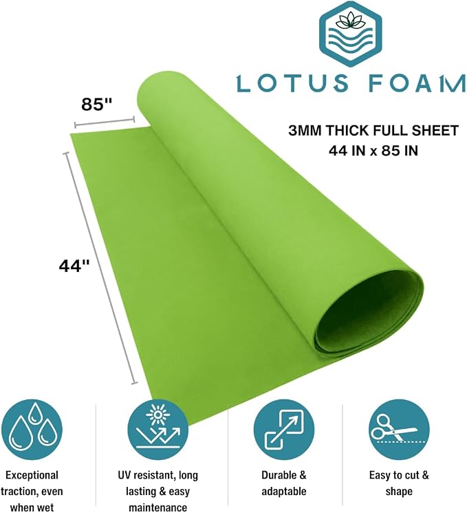 LotusFoam EVA Foam Sheet 3mm – 44"x 85" Craft Foam