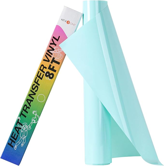 HTVRONT Mint HTV Roll Heat Transfer Vinyl