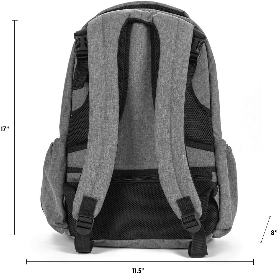 Primo Passi Baby Diaper Bag Travel Backpack with Insulated Pockets, Wipes Case, Changing Pad, and Stroller Straps (Pertutti)
