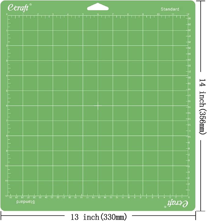 Ecraft 8-Pack 12x12 Cutting Mats, Standard/Strong/Light/Fabric Adhesive