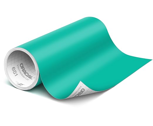 ORACAL 651 Matte Turquoise Vinyl Durable Roll Easy to Weed Permanent Adhesive