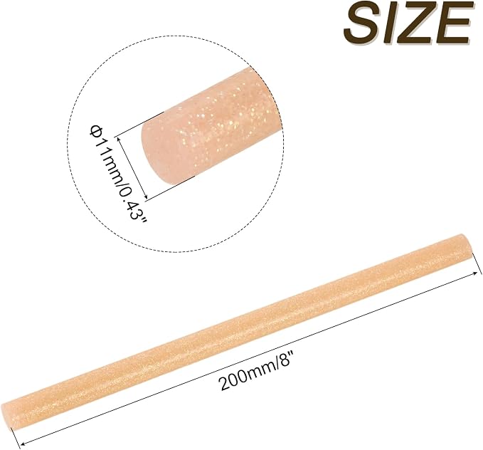 uxcell 30pcs Full Size Hot Glue Gun Sticks 8-inch x 0.43-inch High Sticky Large