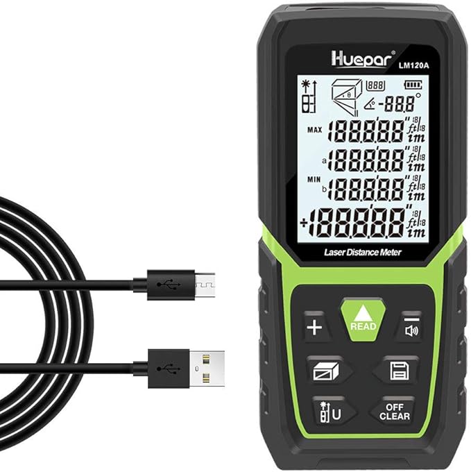 Huepar Laser Distance Meter 393Ft