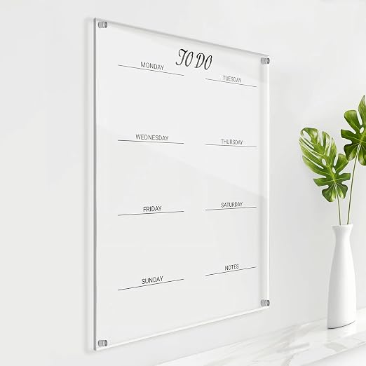 KAITELA 4 Pack Clear Acrylic Sheet 1/4" Thick, Display Cases, Laser Cutting