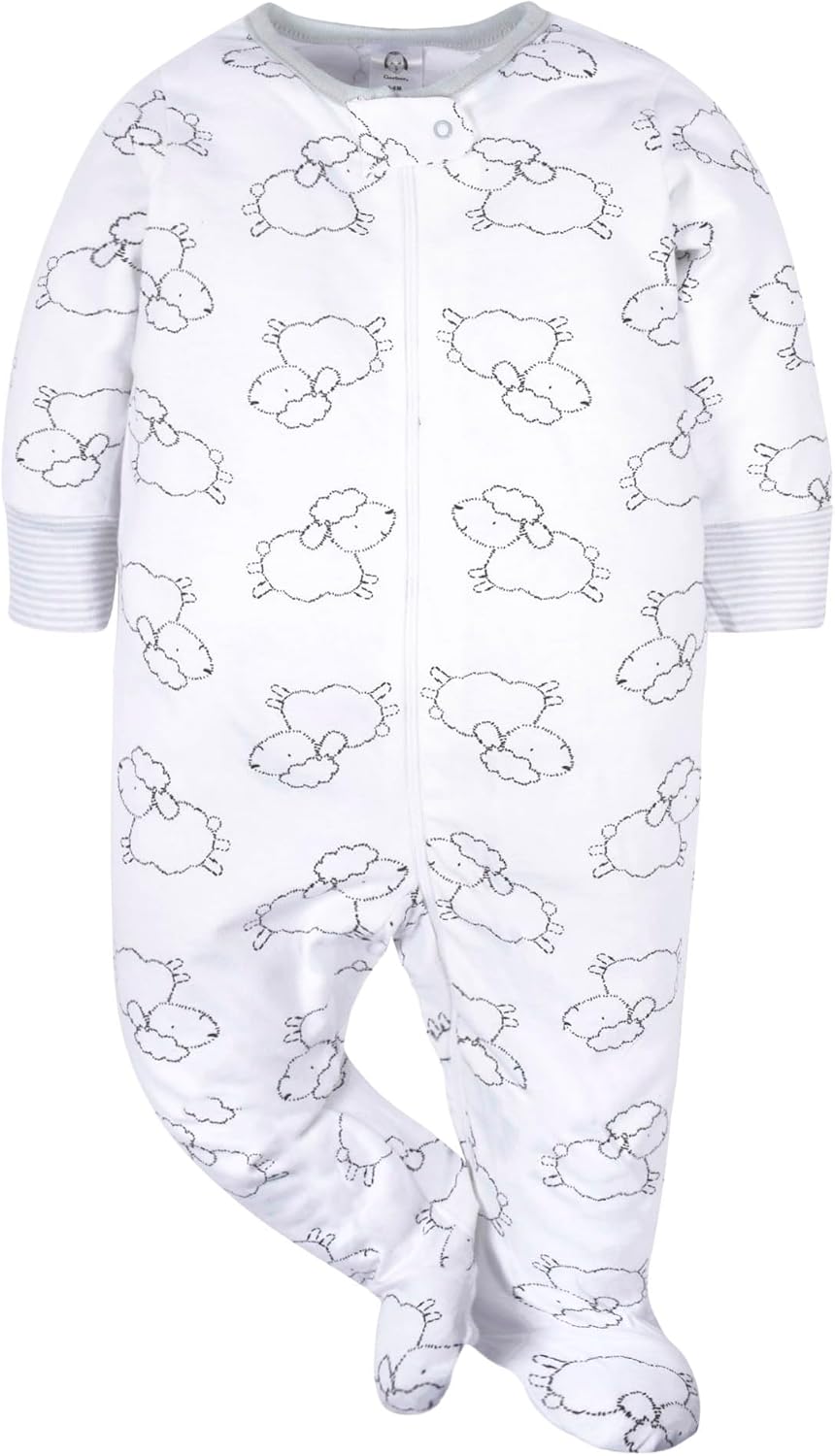 Gerber Baby Girls 4 Pack Sleep 'N Play Footie