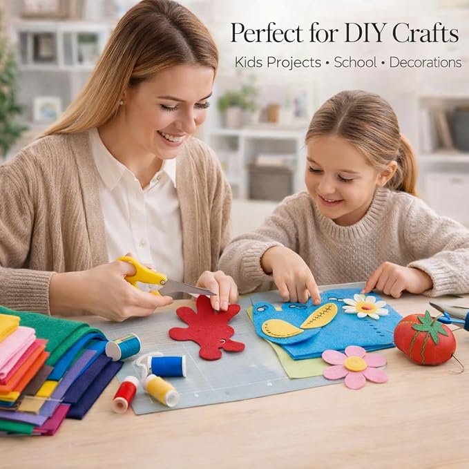FabricLA Felt Fabric 72" Wide 1.6mm Thick Acrylic Felt by The Yard