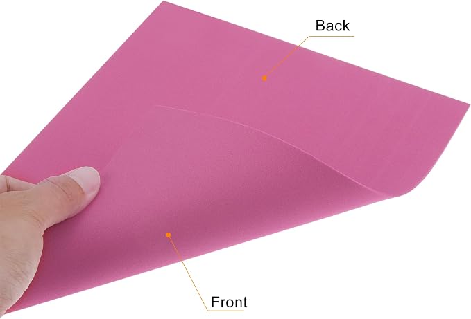 uxcell Rose EVA Foam Sheets, 11.8x7.9 in 2mm Thick Handicraft Foam Paper